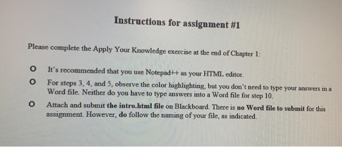 Solved Instructions for assignment #1 Please complete the | Chegg.com