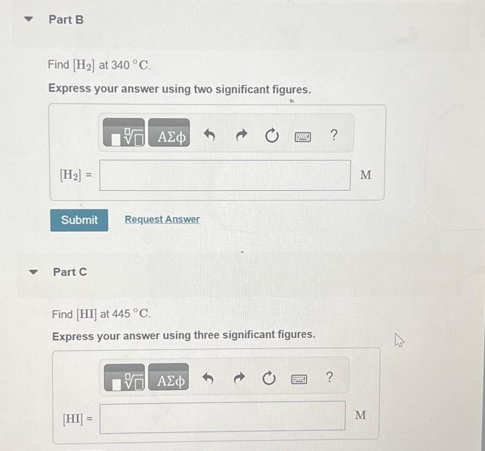 Solved Consider The Following Reaction: H2( G)+I2( G)⇌2HI(g) | Chegg.com