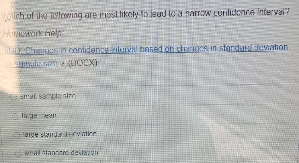 Solved Which of the following are most likely to lead to a | Chegg.com