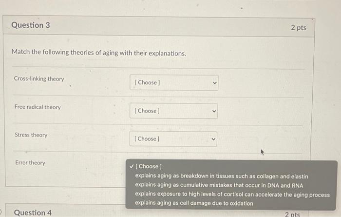Solved Question 3 2 pts Match the following theories of | Chegg.com