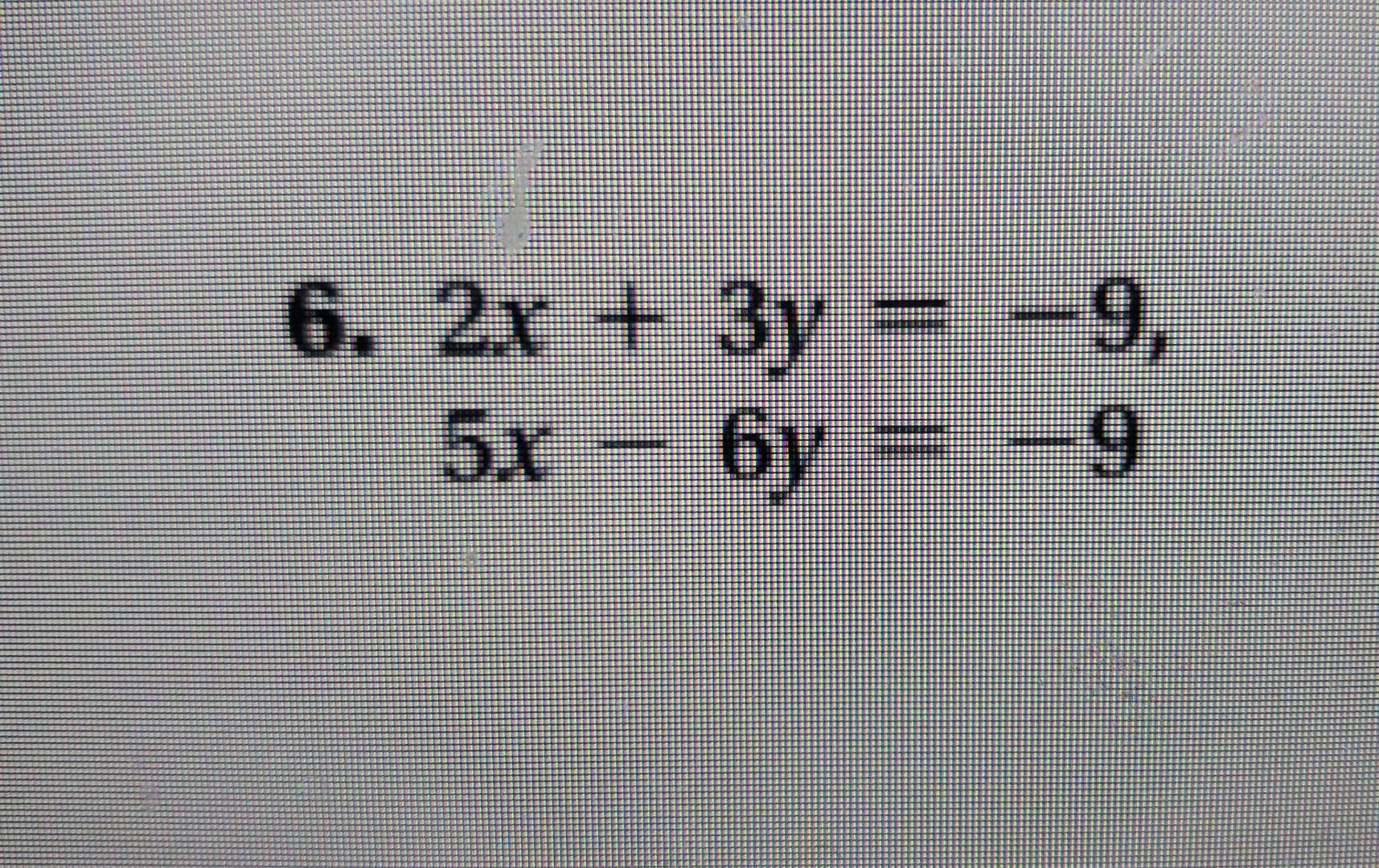 2x 3y 6x 3y 9