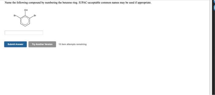 Solved Name the following compound using the prefixed Chegg com