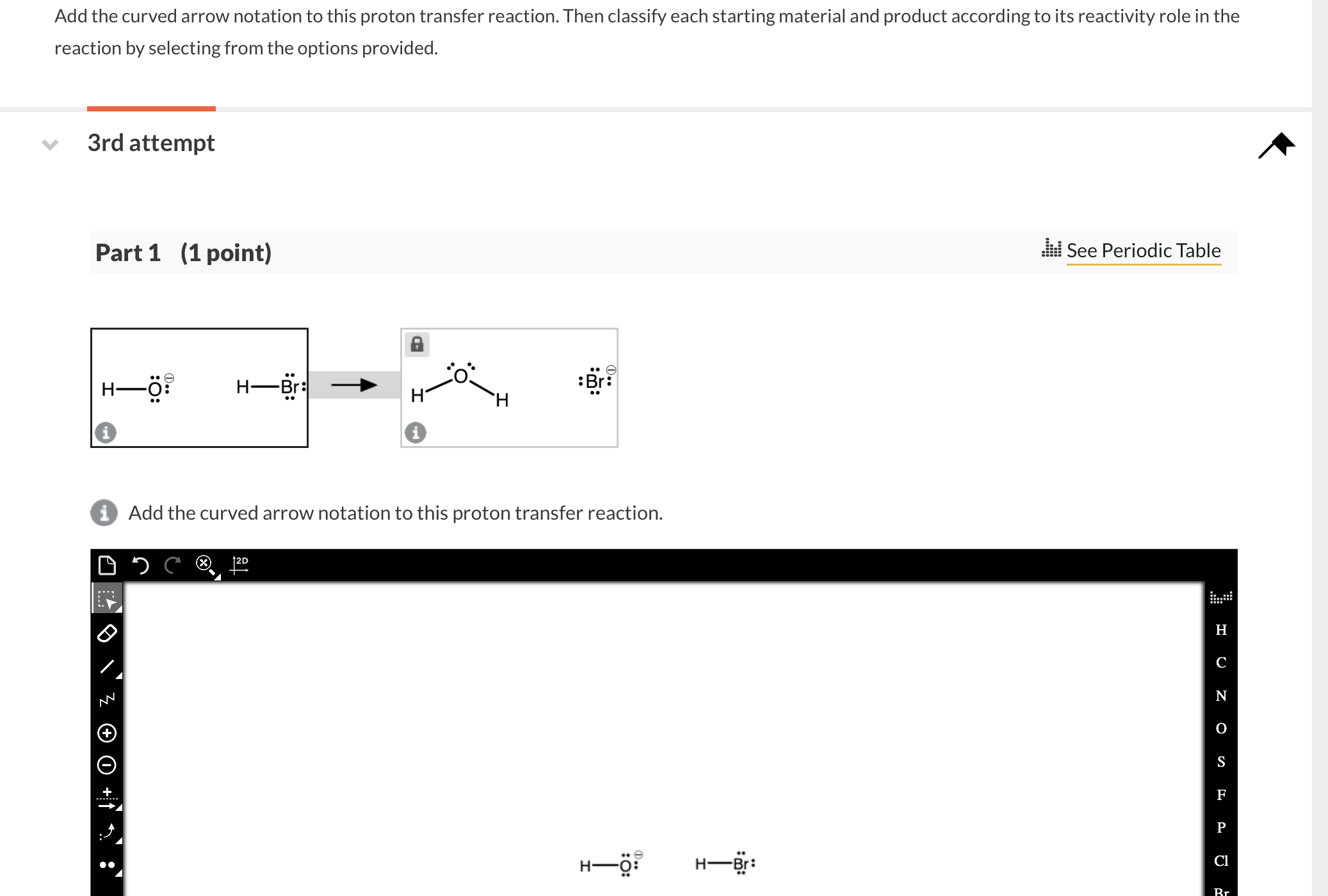 Solved Add the curved arrow notation to this proton transfer | Chegg.com