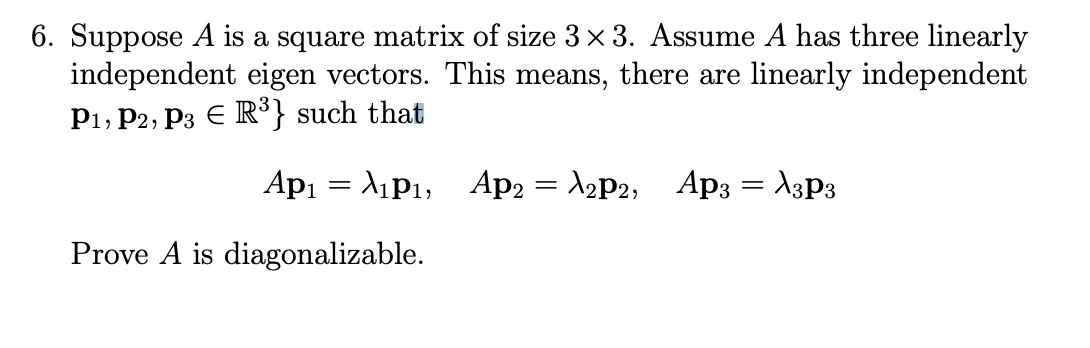 Solved Suppose A ﻿is a square matrix of size 3×3. ﻿Assume A | Chegg.com