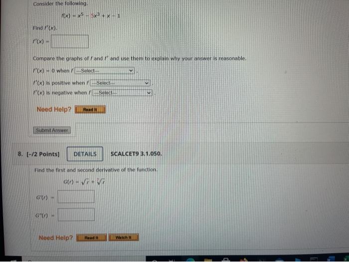Solved Consider the following. f(x) - 5.5x3 + x + 1 Find | Chegg.com