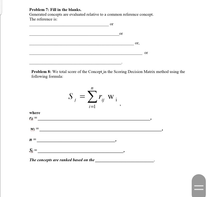 Solved Problem 1: Write the correct answer on the line. The | Chegg.com