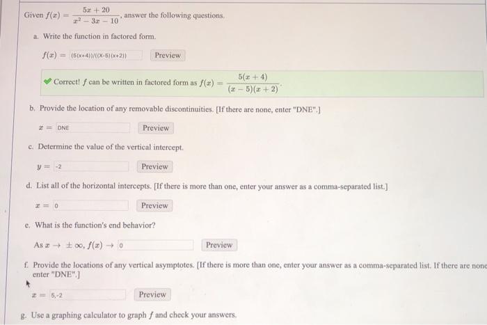 Solved Given (2) 5. + 20 - 3 - 10 answer the following | Chegg.com