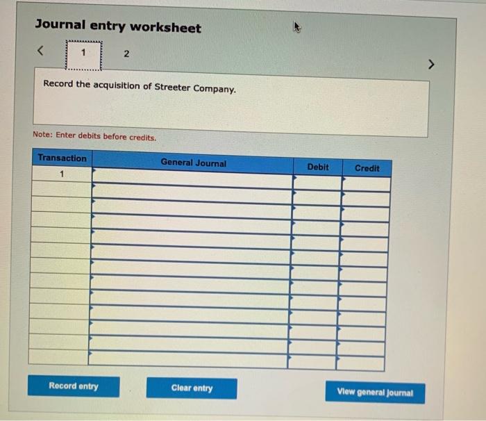 Solved On June 30, 2021, Streeter Company reported the