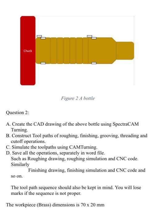 Figure 2 A bottle Question 2: A. Create the CAD | Chegg.com