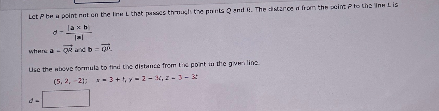 Solved Let P be a point not on theline L that passes through | Chegg.com