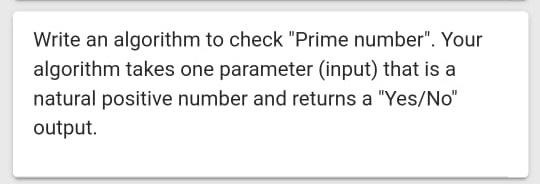 Solved Write an algorithm to check 