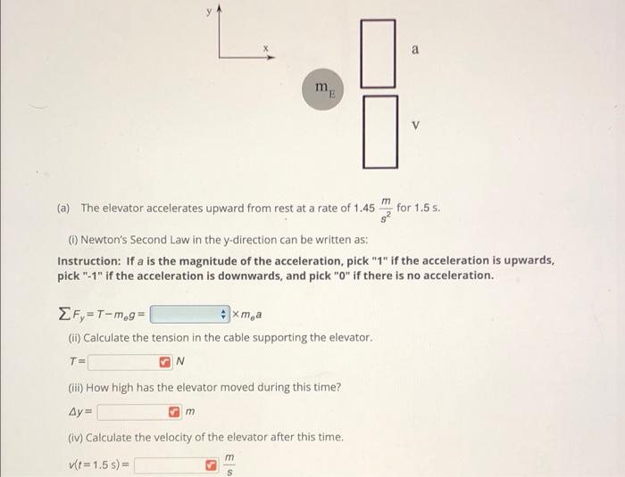 1. An Elevator Shown Below Filled With Passengers Has | Chegg.com