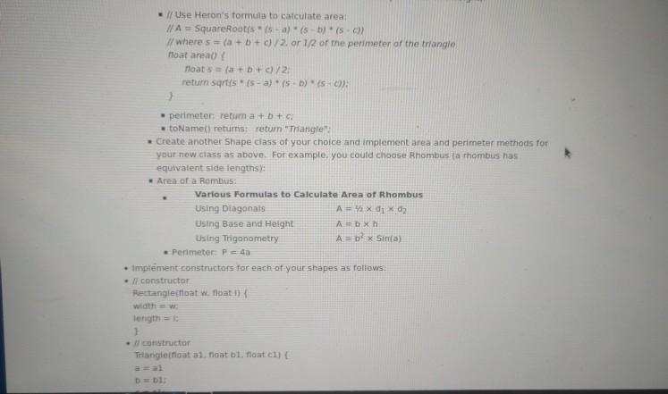 Solved Lab 7: Geometric Shapes a Submit Assignment Due Nov | Chegg.com