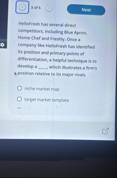 Solved ?????? 3 ﻿of 5 ????????????HelloFresh has several | Chegg.com