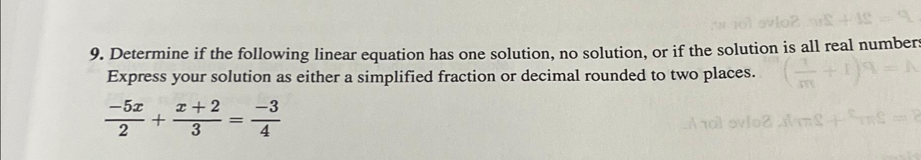 the solution of linear equation is always an integer