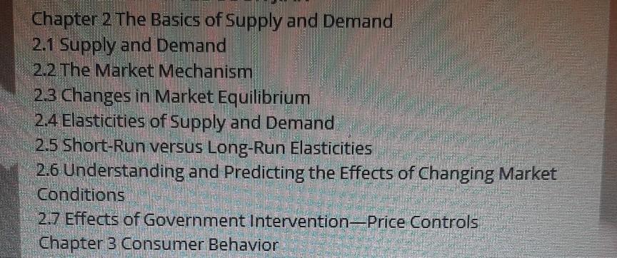 Solved Chapter 2 The Basics of Supply and Demand 2.1 Supply | Chegg.com