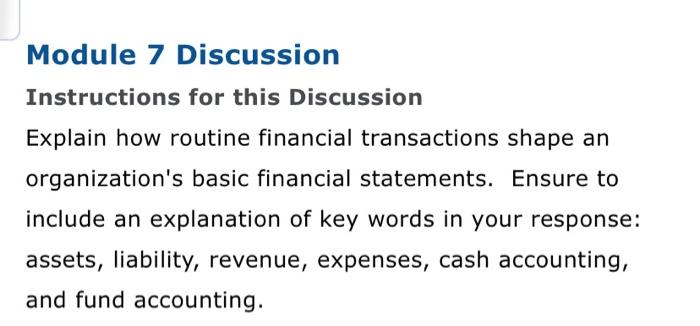 module 7 assignment financial statements