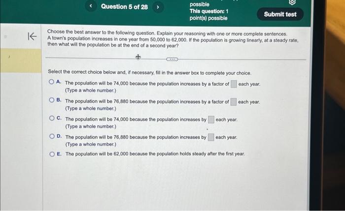 Solved Choose The Best Answer To The Following Question. | Chegg.com