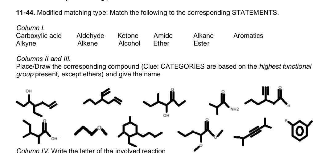 Solved 11-44. Modified matching type: Match the following to | Chegg.com