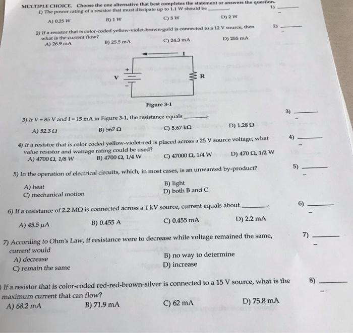 Solved Multiple Choice Choose The One Alternative That B Chegg Com