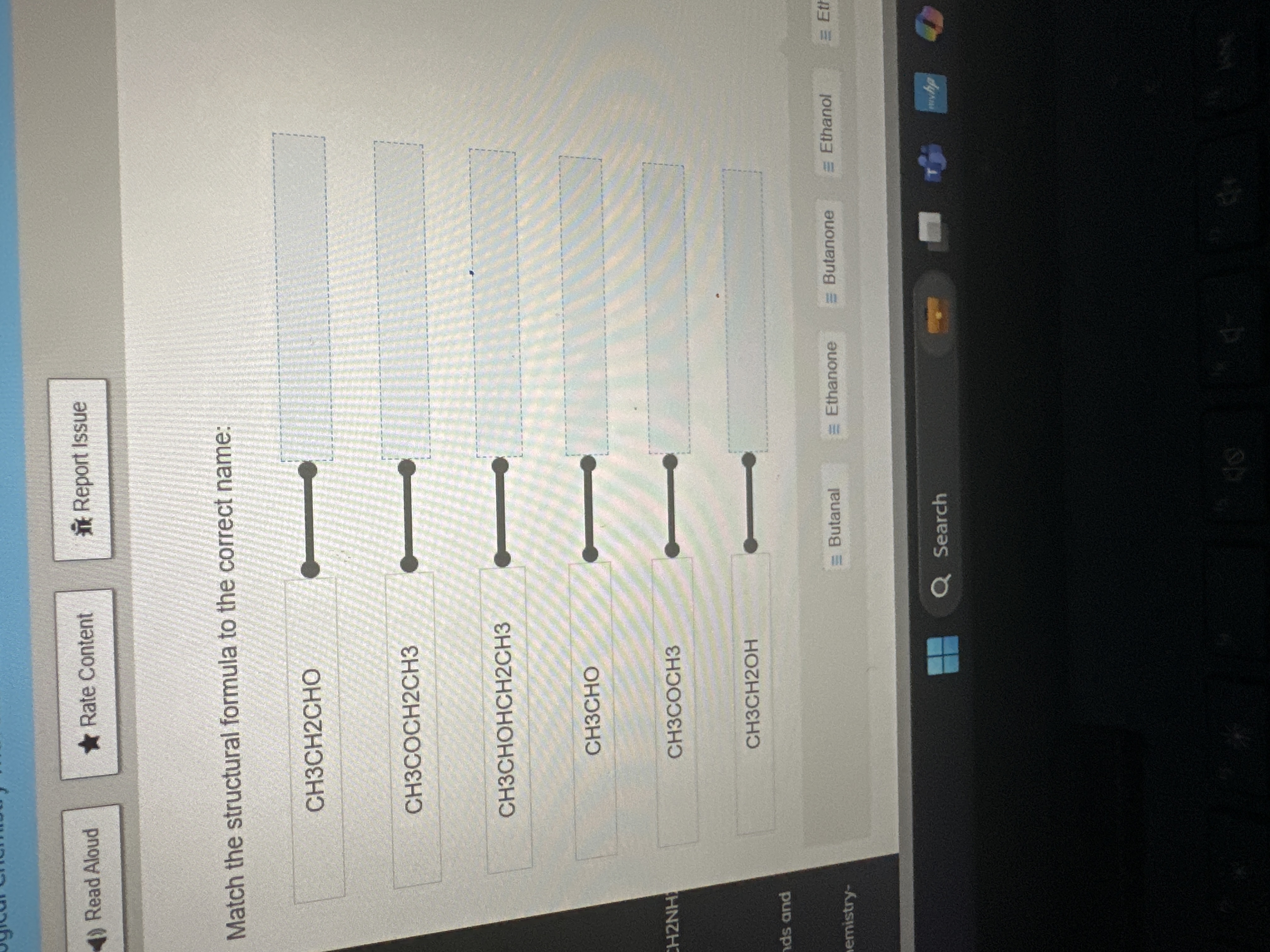 Solved Match the structural formula to ﻿the correct | Chegg.com