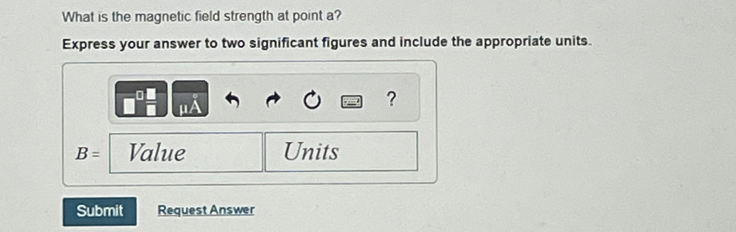 Solved What is the magnetic field strength at point | Chegg.com