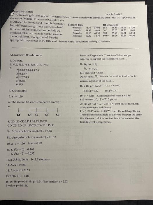Solved Hello, I need some help with these practice exams to | Chegg.com