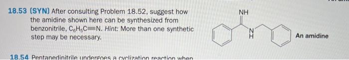 Solved 18.53 (SYN) After consulting Problem 18.52, suggest | Chegg.com