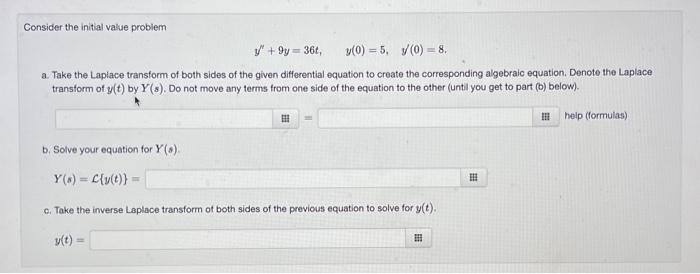 Solved Consider The Initial Value Problem | Chegg.com