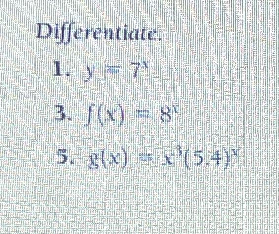 Differentiate.