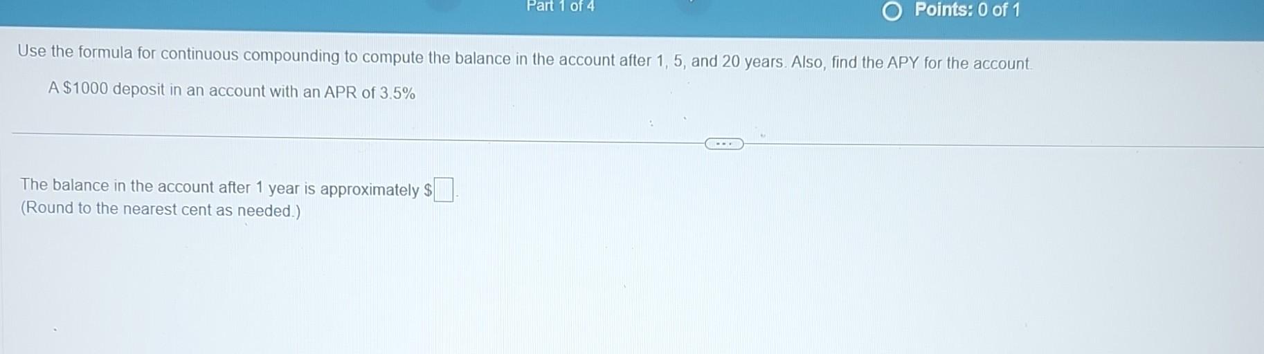 Solved Use the formula for continuous compounding to compute | Chegg.com