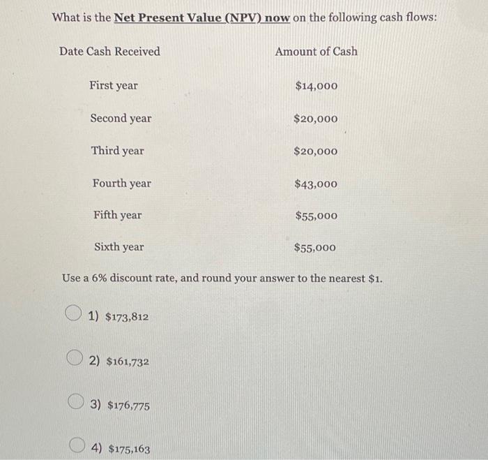Solved What is the Net Present Value (NPV) now on the | Chegg.com