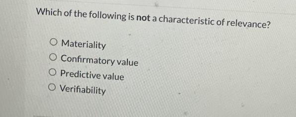 Solved Which of the following is not a characteristic of | Chegg.com