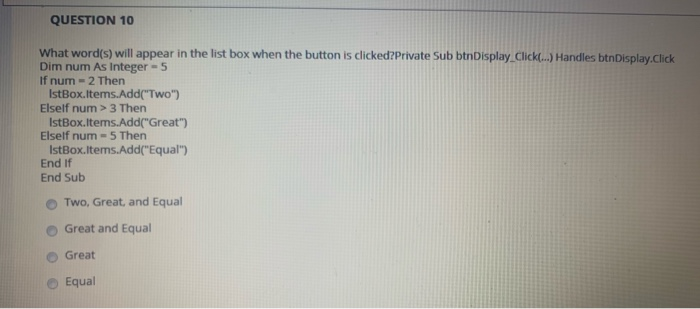 Solved QUESTION 1 Which of the following is not a logical | Chegg.com