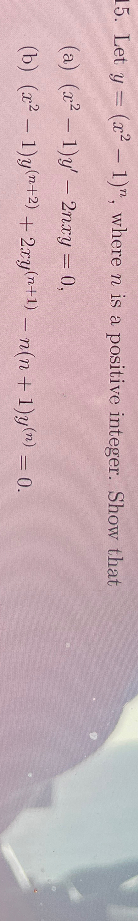 Solved Let Y X2 1 N ﻿where N ﻿is A Positive Integer Show