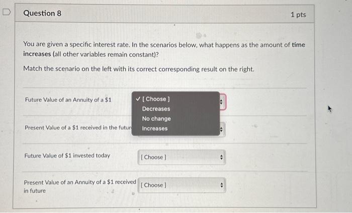 Solved You are given a specific interest rate. In the | Chegg.com