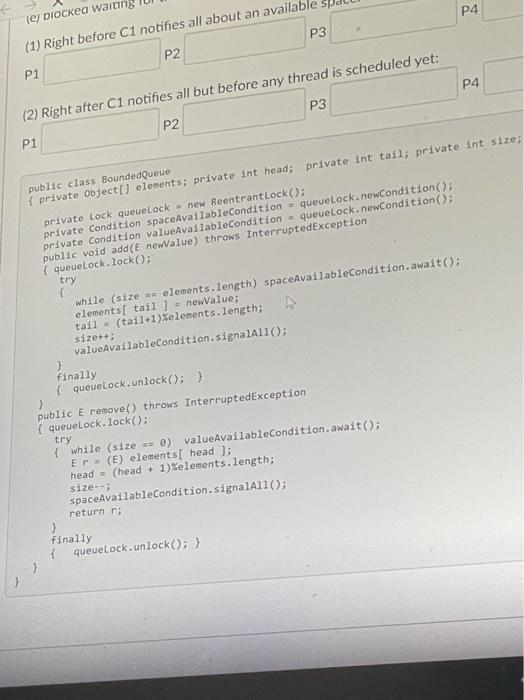 Solved Consider the given BoundedQueue class to answer this | Chegg.com