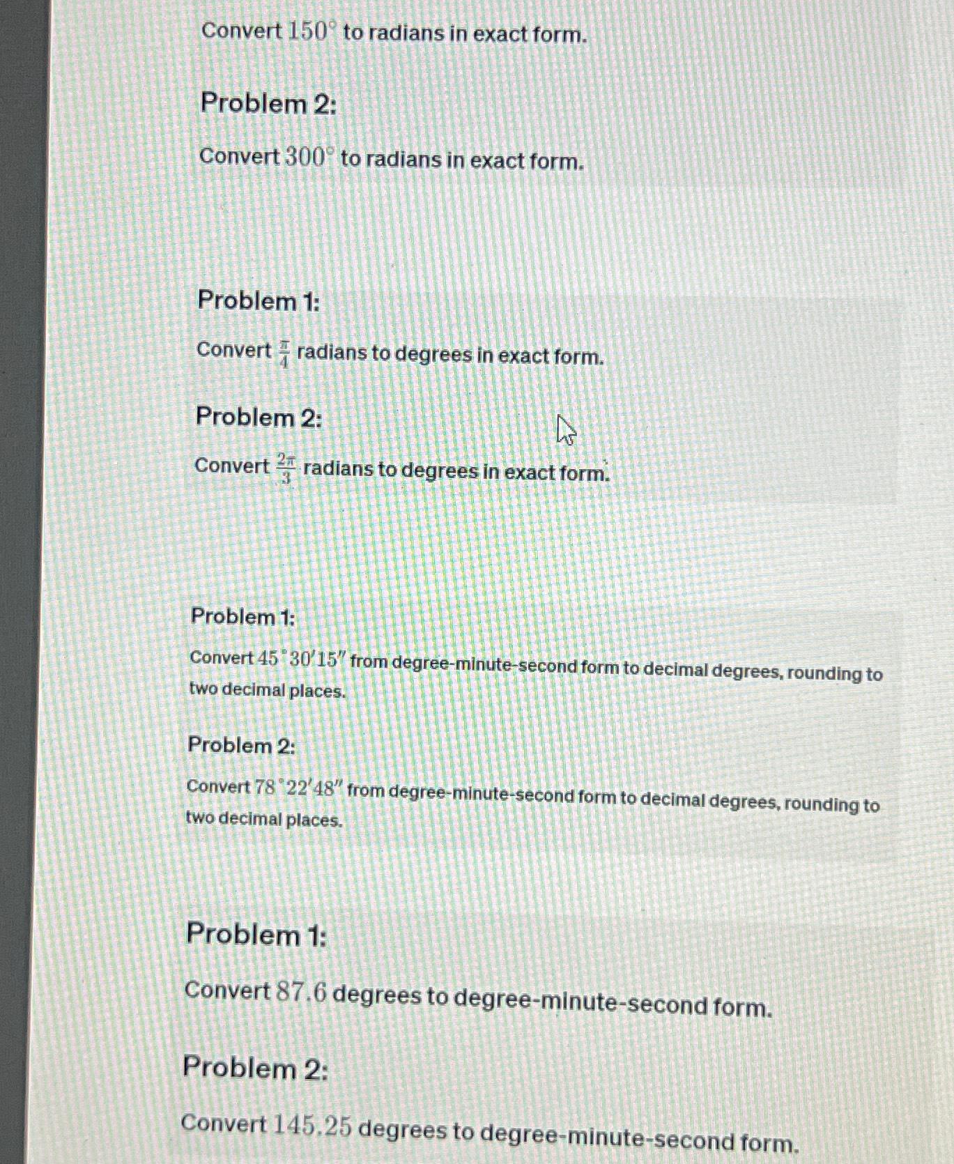 solved-convert-150-to-radians-in-exact-form-problem-chegg