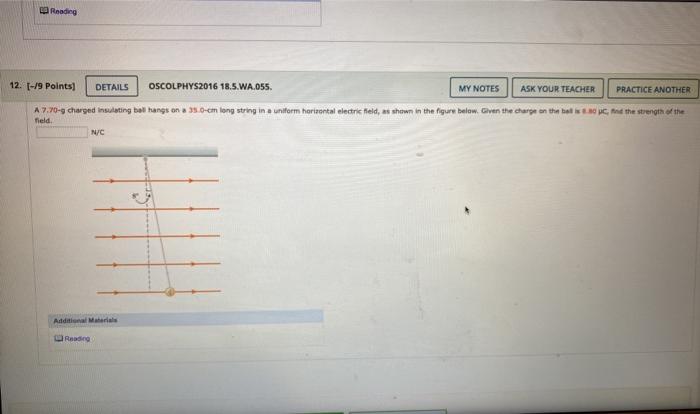 Solved Reading 12 [ 9 Points Details Oscolphys2016