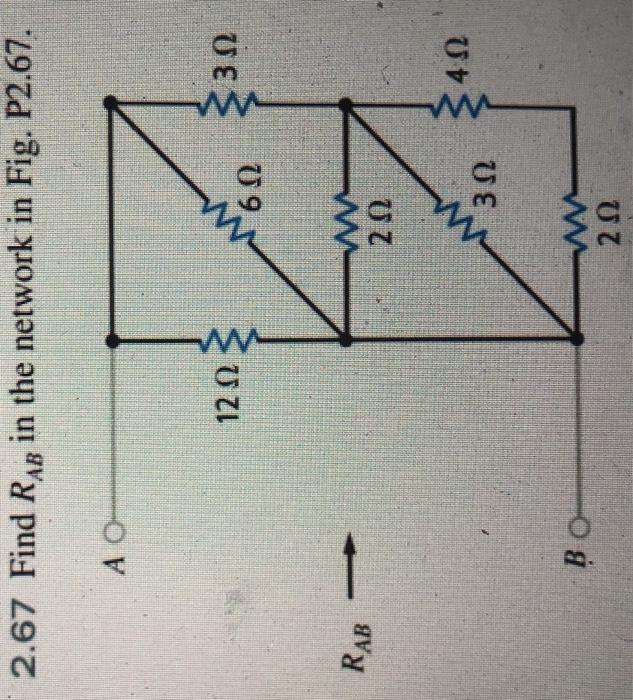 Solved 2.60 Find Rab in the circuit in Fig. P2.60. A O 2 ΚΩ | Chegg.com