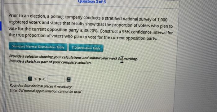 Solved Prior To An Election, A Polling Company Conducts A | Chegg.com