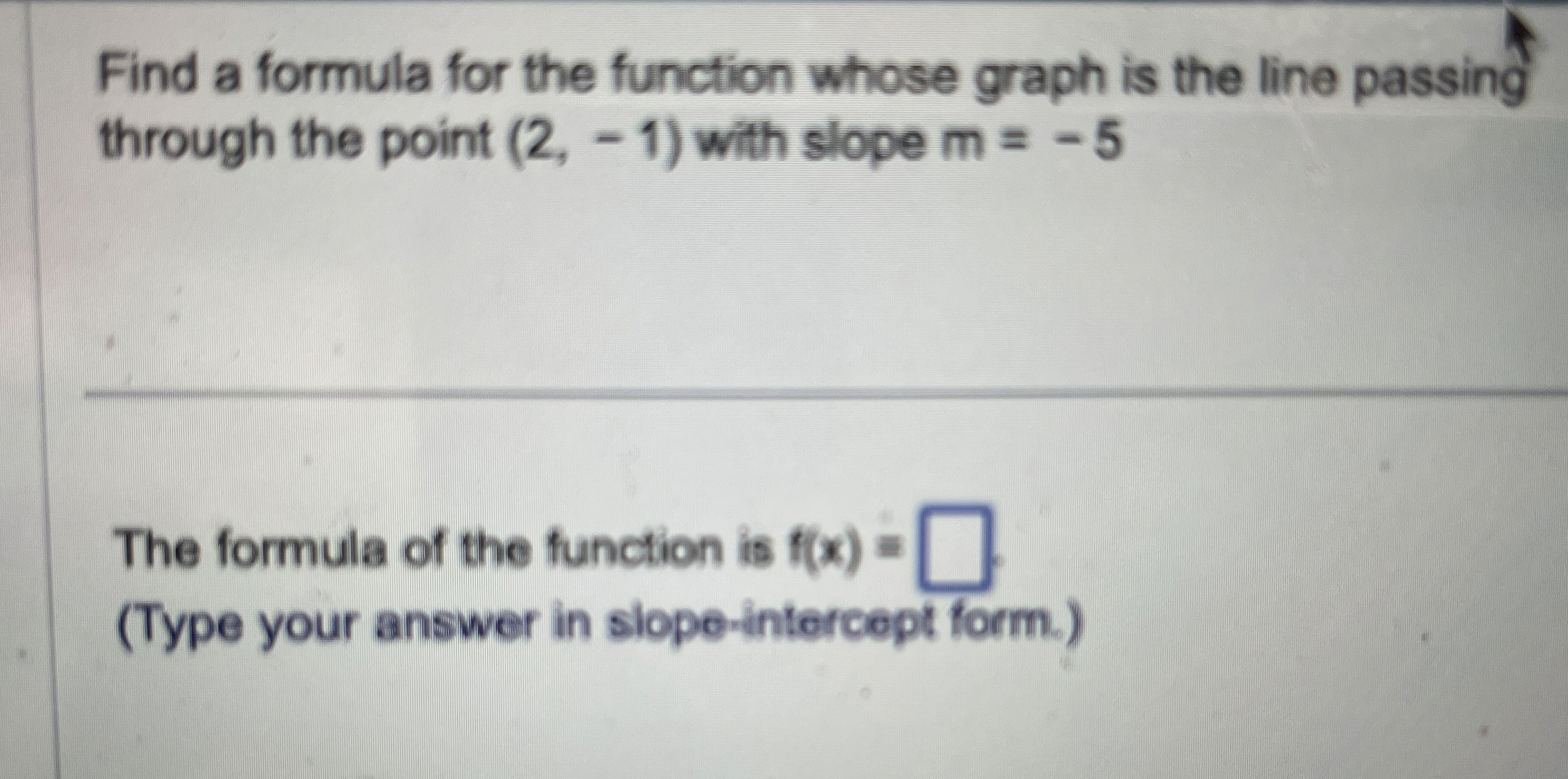 Solved How to solve Find a formula for the function whose | Chegg.com
