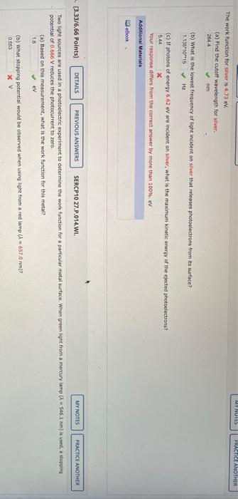 Solved i cant figure out what im doing wrong for the last | Chegg.com