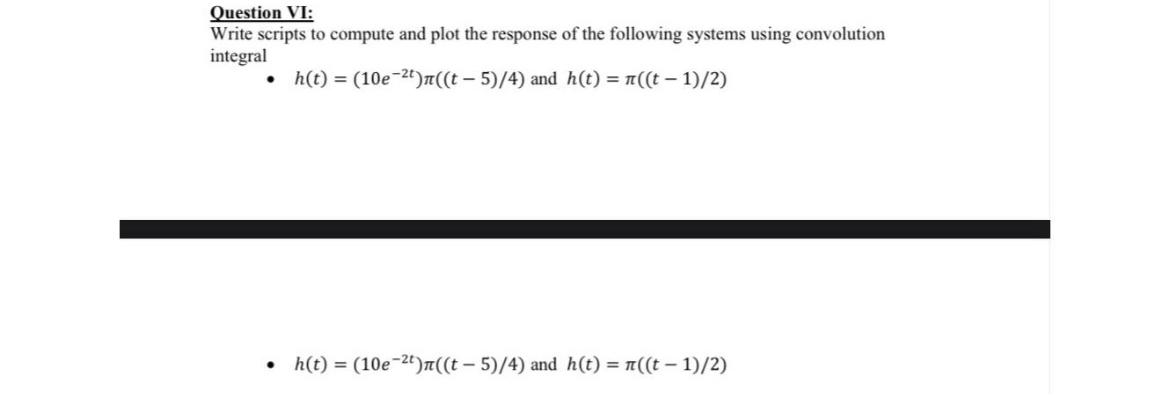 Solved Solve all Question VI:Write scripts to compute and | Chegg.com