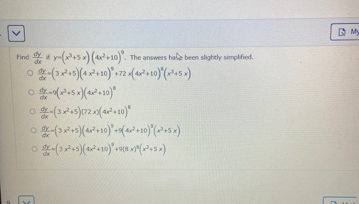 My 0 0 Find Out If Y X2 5 X 0x2 10 The Answers Chegg Com