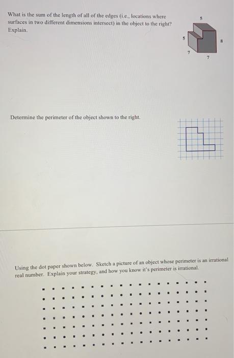 Solved What is the sum of the length of all of the edges | Chegg.com