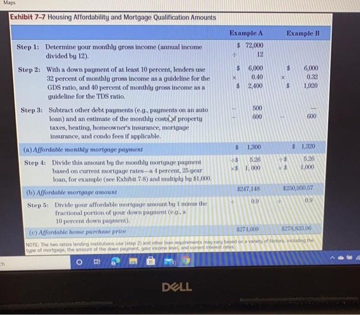 Solved 37 Estimate The Affordable Monthly Mortgage Payment, | Chegg.com