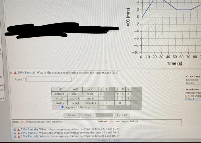 Solved Problem An Object Moves In One Dimension Chegg Com