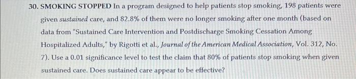 stop smoking research study