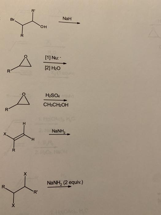Solved OH PBrą (or PCI) R R' NH R-X (excess) R' Br. NaH OH | Chegg.com